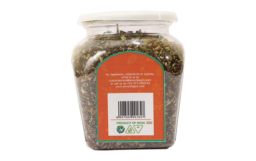 Elworld Organic Darjeeling Masala Tea Organic Spices & Black Tea   Plastic Jar  175 grams